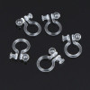 U-shaped Simple Transparent Resin Ear Clip Without Piercing Diamond Cup Earrings Jewelry