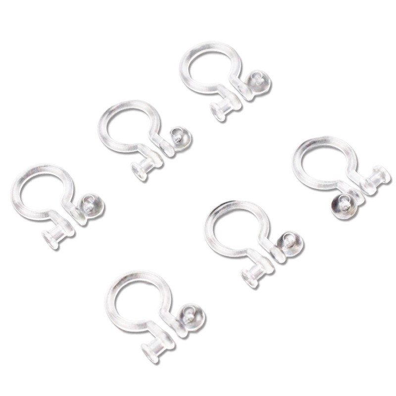 U-shaped Simple Transparent Resin Ear Clip Without Piercing Diamond Cup Earrings Jewelry