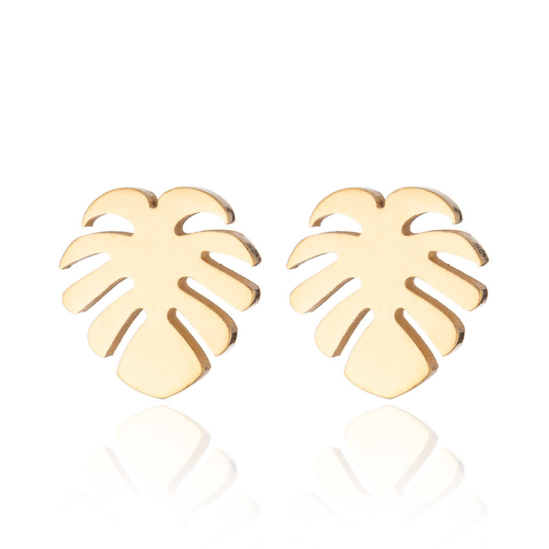 Palm Leaf Jewelry, Fashionable and Personalized Small Earrings for Women, Ins Style Maple
