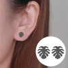 Palm Leaf Jewelry, Fashionable and Personalized Small Earrings for Women, Ins Style Maple