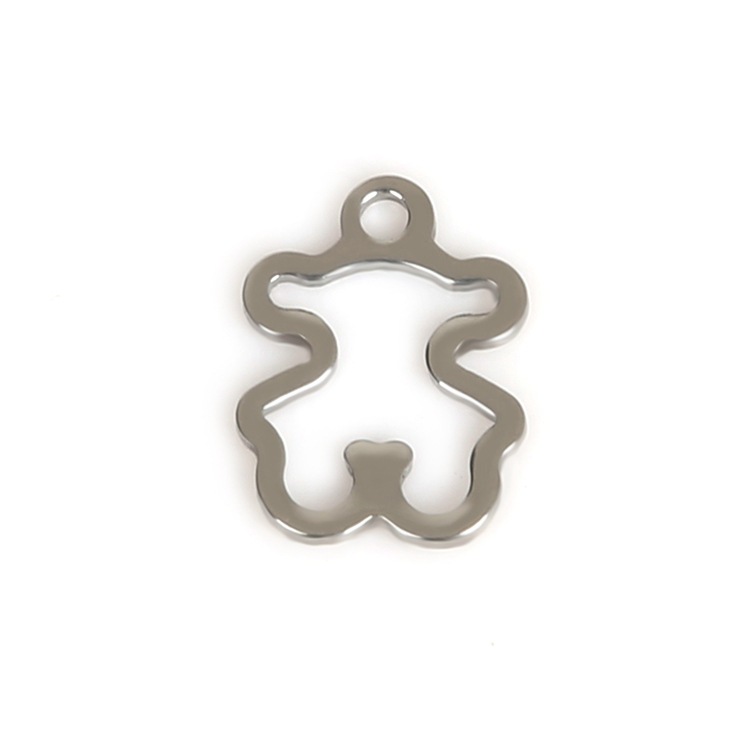 Care Bear Pattern Stainless Steel Pendant Handmade Diy Earring Material Pack to Make
