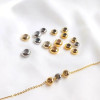 Silicone Beads, Necklace Adjustment Buckle, Bracelet, Telescopic Spacer Jewelry