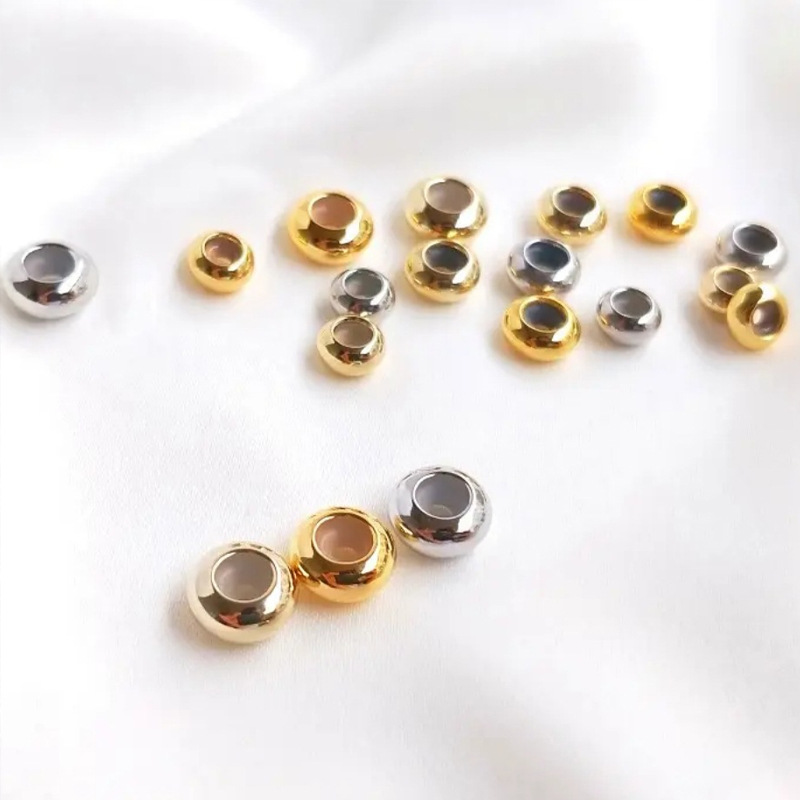 Silicone Beads, Necklace Adjustment Buckle, Bracelet, Telescopic Spacer Jewelry