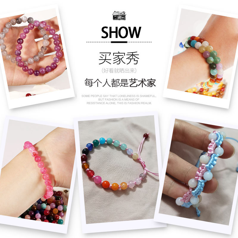 Acrylic Beads Round Abs Imitation Pearls Loose Diy Handmade Earrings Bracelet Jewelry
