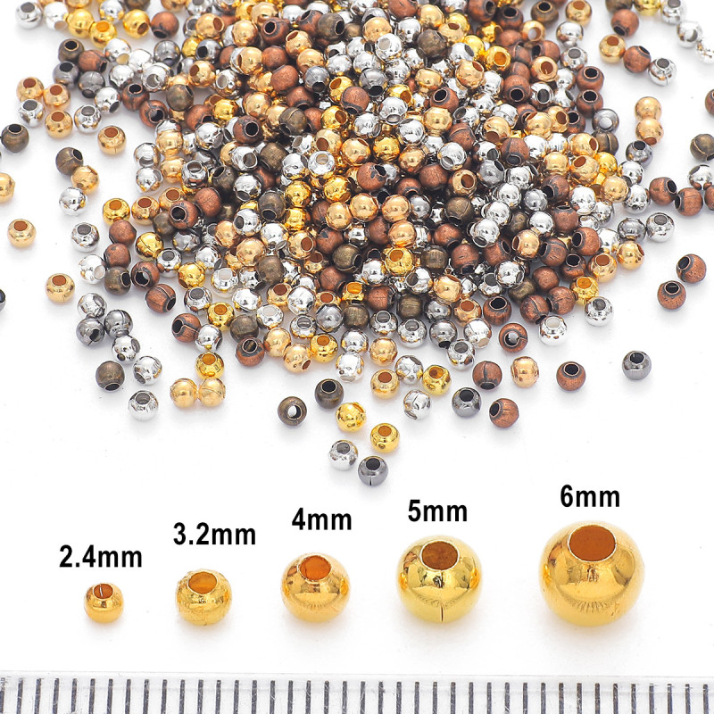 Diy Earrings, Accessories, Materials, Large Hole Iron Beads, Ball Positioning Spacing