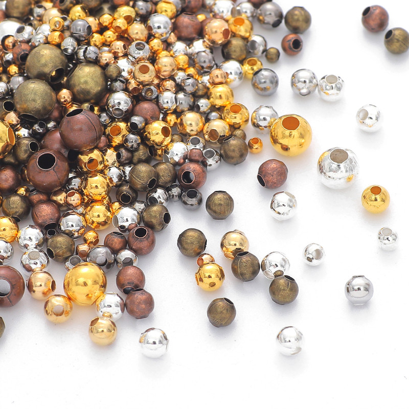 Diy Earrings, Accessories, Materials, Large Hole Iron Beads, Ball Positioning Spacing