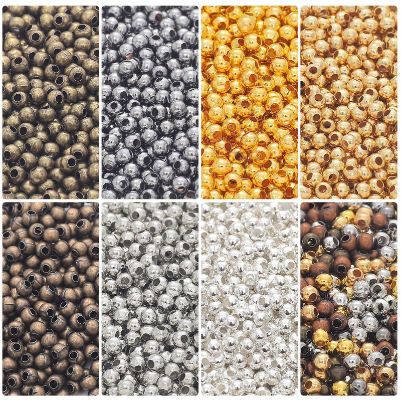 Diy Earrings, Accessories, Materials, Large Hole Iron Beads, Ball Positioning Spacing