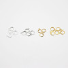 Women's Round Versatile Ear Hooks Buckles Simple Ear Earrings Jewelry Materials