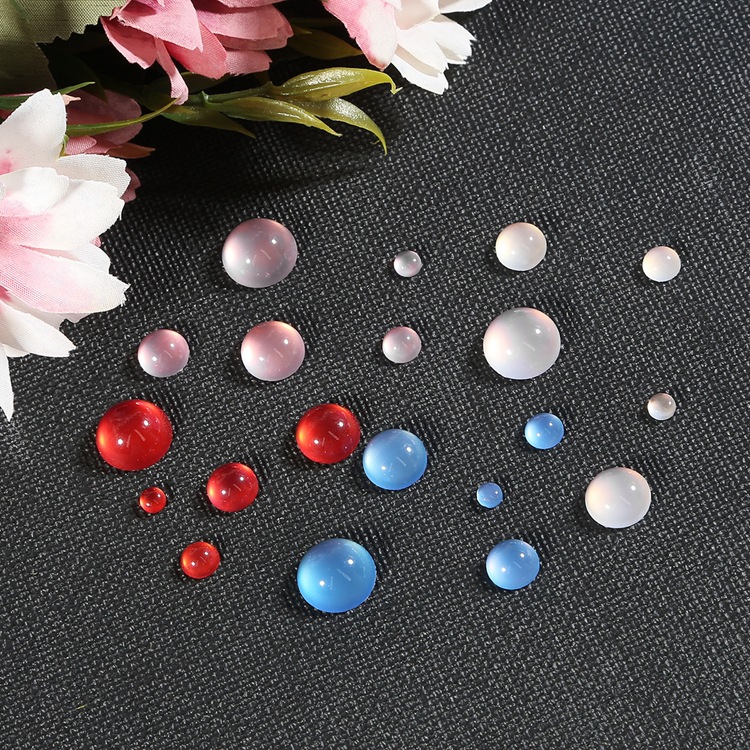 Resin Imitation Cat's Eye Round Ring Face Antique Diy Step Hairpin Inlay Material Diy