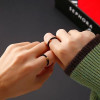 Xiaohongshu Red String Lucky Beads Ring for Men and Women Handmade Red Doudou Douyin