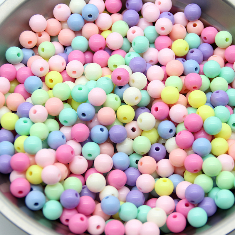 Loose Beads, Acrylic Children's Diy Colorful Resin Candy Colors, One Pound Per Pack