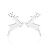 Cute Deer Animal Earrings Small Snowflakes Christmas Tree Pumpkin Ghost Children European