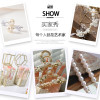 Non-porous Imitation Pearl Off-white Abs Color Decorative Clothing Accessories Loose