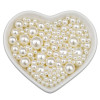 Non-porous Imitation Pearl Off-white Abs Color Decorative Clothing Accessories Loose