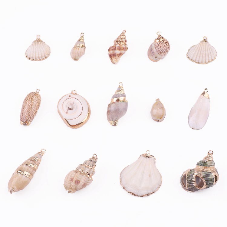 Natural Shell Pendant Conch Handmade Earrings Diy Material Package Ear Jewelry Accessories