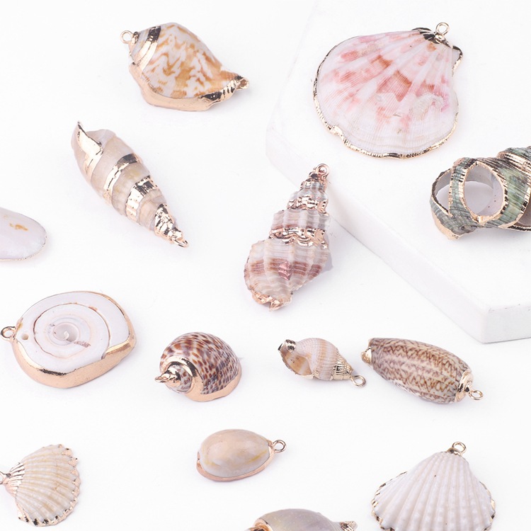 Natural Shell Pendant Conch Handmade Earrings Diy Material Package Ear Jewelry Accessories