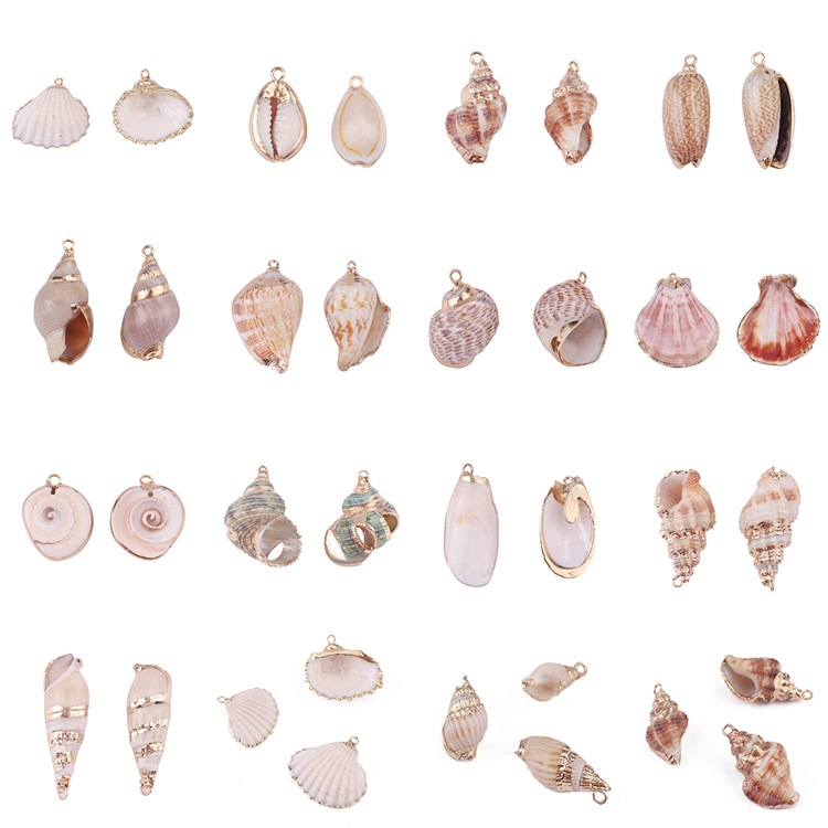 Natural Shell Pendant Conch Handmade Earrings Diy Material Package Ear Jewelry Accessories