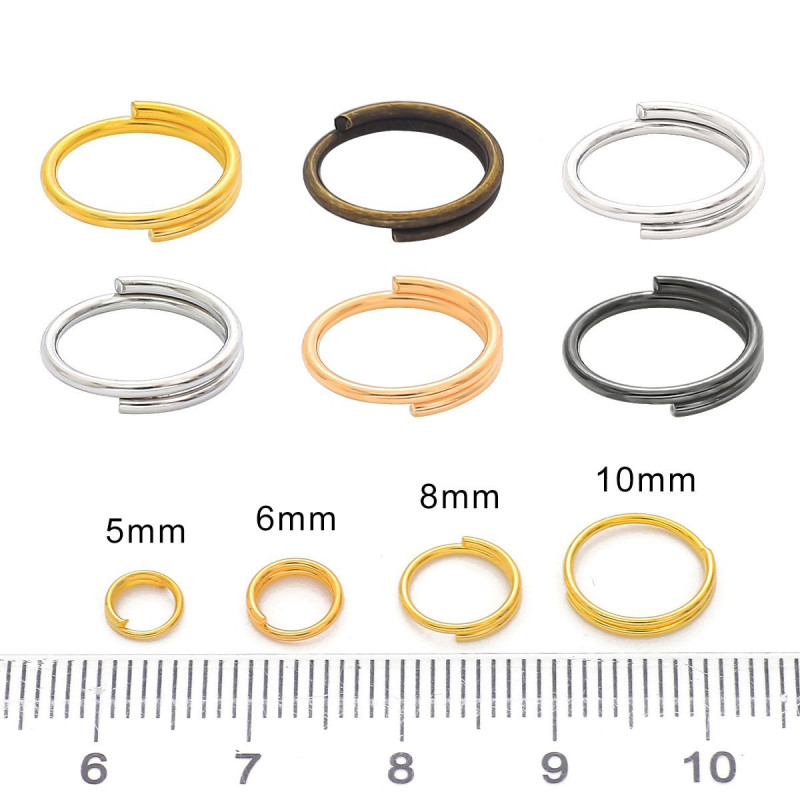 Iron Double Circle Open Ring Buckle Handmade Diy Material Bracelet Necklace Mobile Phone