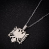 New Accessories Stainless Steel Albanian Eagle Pendant Necklace Women's Fashion Clavicle