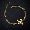New Pendant Fashion Bracelet English Letter Couple Female European and American Bestie