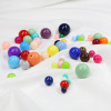 6-10mm Acrylic Solid Color Round Beads Diy Handmade Loose Bracelet Bag Ear Jewelry