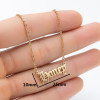 Retro Simple Hip Hop Art English Letters Stainless Steel Angel Babygirl Princess Prince