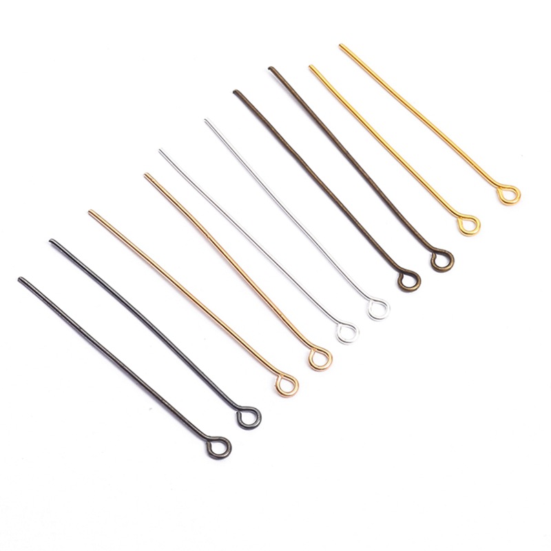 Handmade Beaded Iron 9-character Needle Diy Homemade Earrings Accessories Materials