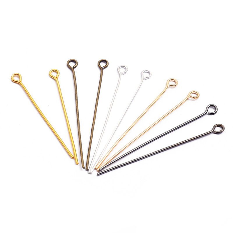 Handmade Beaded Iron 9-character Needle Diy Homemade Earrings Accessories Materials