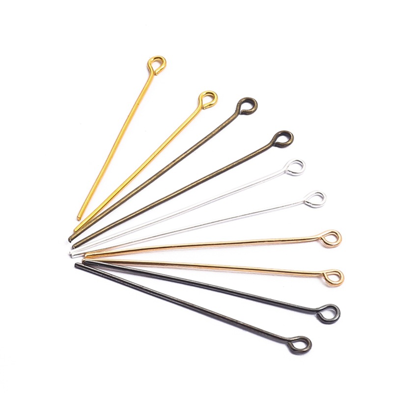 Handmade Beaded Iron 9-character Needle Diy Homemade Earrings Accessories Materials