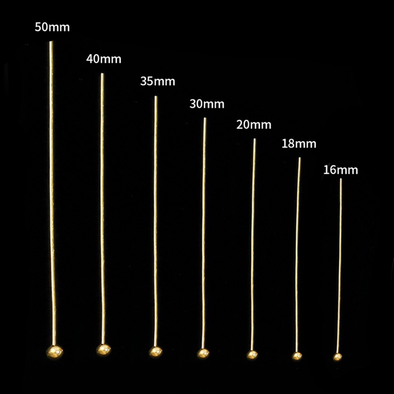 Diy Handmade Jewelry Ball Head Needle Round Earrings Accessories Materials 200 Pieces