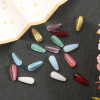 Glass Straight Hole Drop-shaped Beads for Making Ancient Style Head-shaking Head