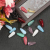 Glass Straight Hole Drop-shaped Beads for Making Ancient Style Head-shaking Head