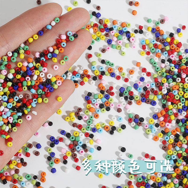 Solid Color Rice Beads Glass Loose Handmade Diy Material Jewelry Accessories Bracelet
