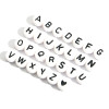 Diy Beading Materials Early Education Acrylic Alphabet Beads English Flat Square Round