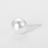 925 Imitation Silver Needle Pearl Earrings Electroplated Thick Accessories Metal Material