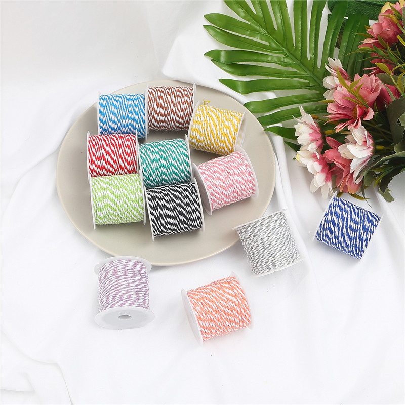 1.5mm Two-color Cotton Rope Holiday Decoration Diy Hand-woven Binding Rice Dumpling