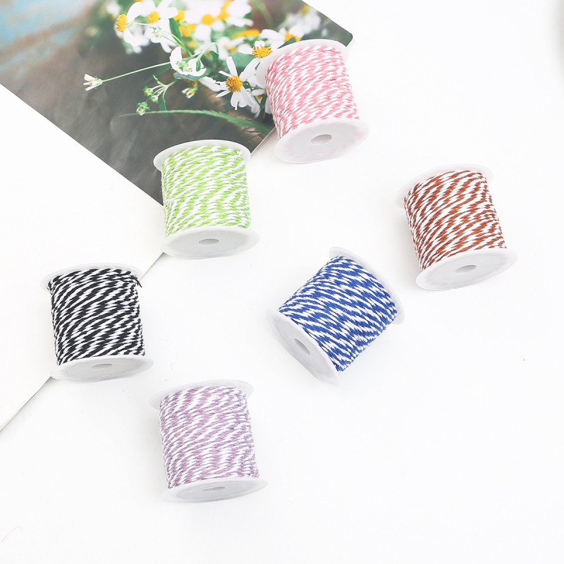 1.5mm Two-color Cotton Rope Holiday Decoration Diy Hand-woven Binding Rice Dumpling