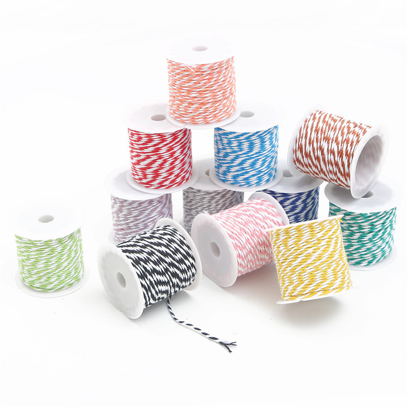 1.5mm Two-color Cotton Rope Holiday Decoration Diy Hand-woven Binding Rice Dumpling