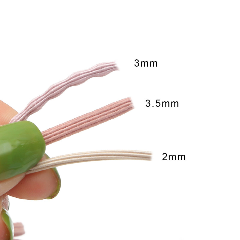 Wavy Bean Flat Striped Rubber Band Diy Handmade Jewelry Accessories Basic Headband Hair