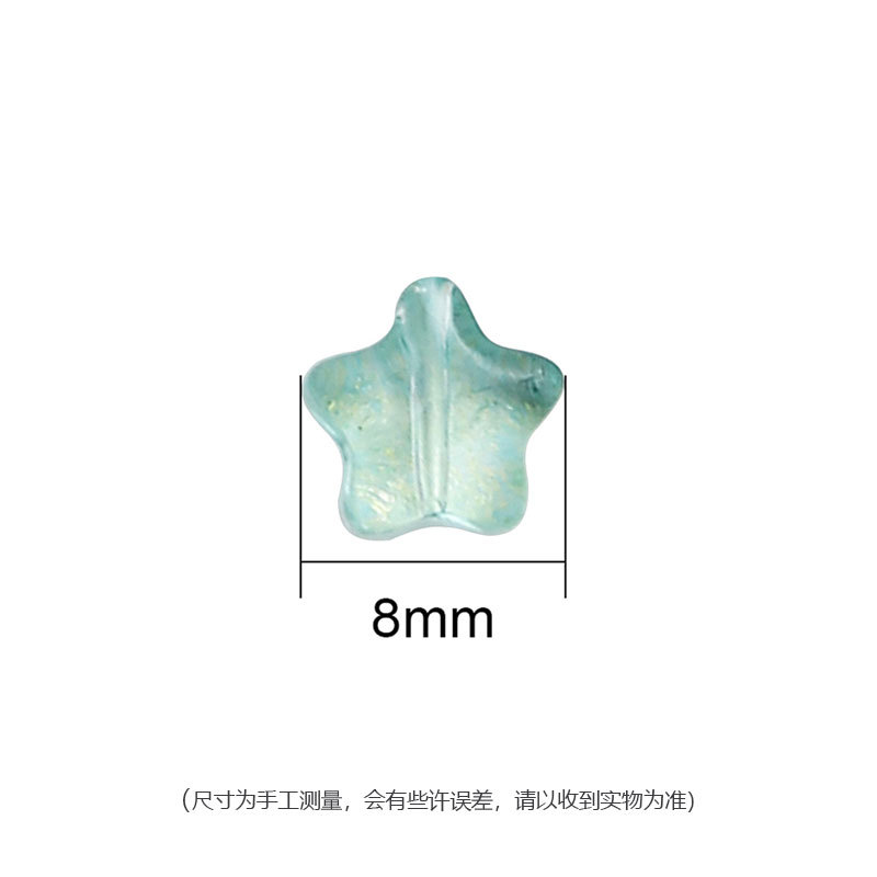Glass Five-pointed Star Pendant Diy Handmade Homemade Antique Hair Accessories Step