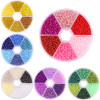 6-box Boxed Mixed Color Glass Rice Beads Handmade Diy Bracelet Necklace Material 6-color