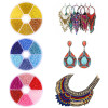 6-box Boxed Mixed Color Glass Rice Beads Handmade Diy Bracelet Necklace Material 6-color