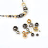 Plastic Ccb Large Hole Round Beads Handmade Diy Bracelet Material Spacer Making Necklace