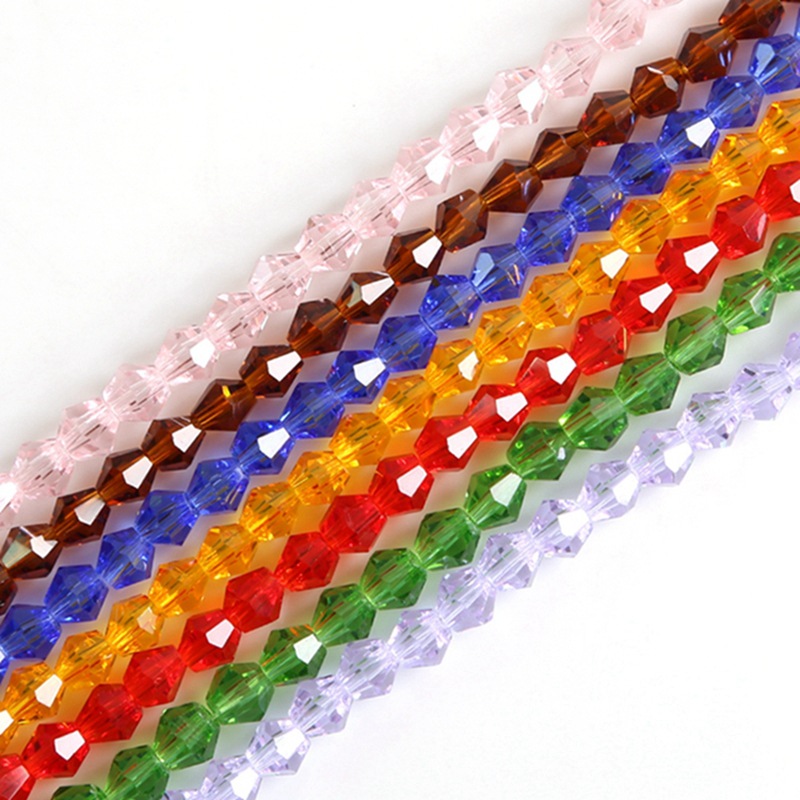 3mm Rhombus Crystal Beads Loose Diy Handmade Pointed Beading Material Homemade Bracelet