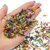 Color Plated Spiral Tube Beads, Glass Rice Handmade Diy Jewelry Accessories, Hand-sewn