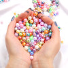 Acrylic Abs Imitation Pearls Ab Color Round Beads Loose Diy Accessories Material Song