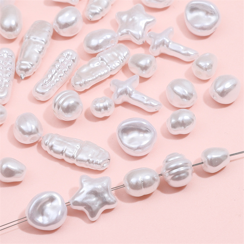 Abs Special-shaped Imitation Pearl Loose Beads Single Diy Handmade Homemade Earrings