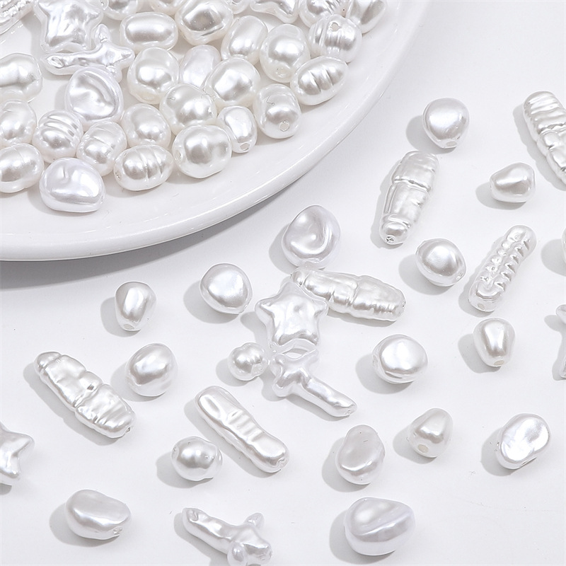 Abs Special-shaped Imitation Pearl Loose Beads Single Diy Handmade Homemade Earrings