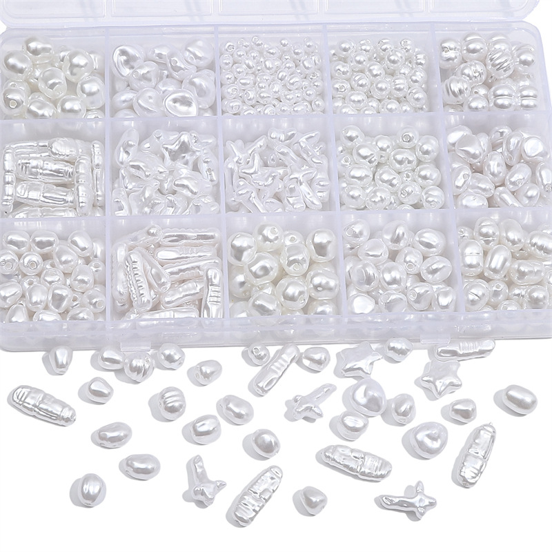 Abs Special-shaped Imitation Pearl Loose Beads Single Diy Handmade Homemade Earrings