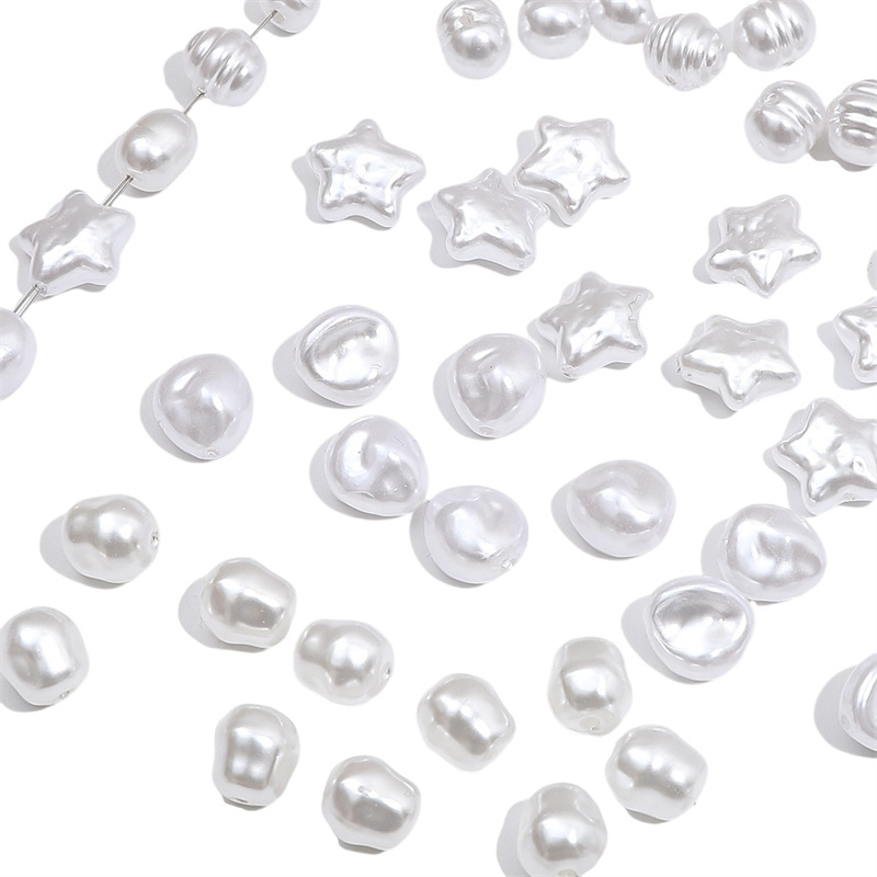 Abs Special-shaped Imitation Pearl Loose Beads Single Diy Handmade Homemade Earrings